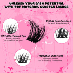 Fowendia™ Cluster Lashes Travel Kit