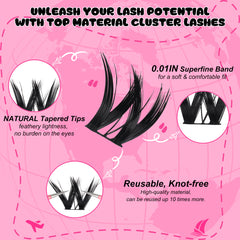Fowendia™ Cluster Lashes Travel Kit