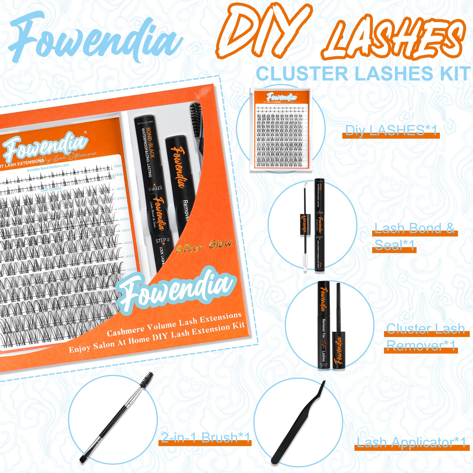 Fowendia™ Volume Style Cluster Lashes Kit - Fowendia