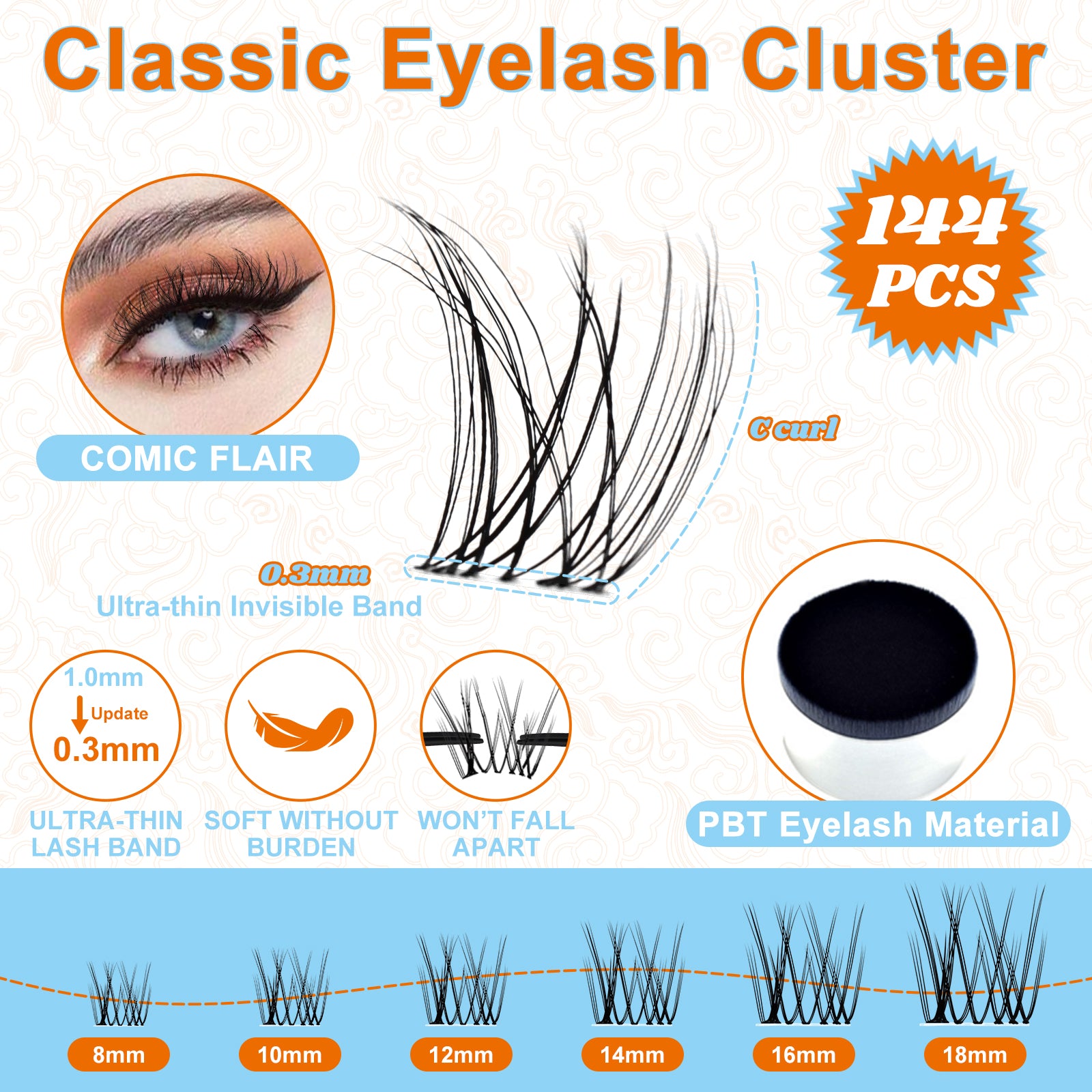 Fowendia™ Natural Style Cluster Lashes Kit - Fowendia