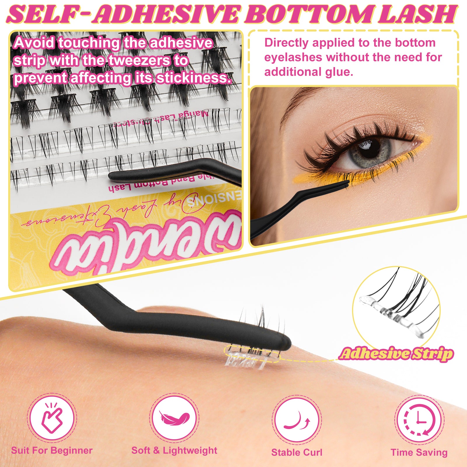 Fowendia™ Signature Manga Style Cluster Lashes Kit - Fowendia