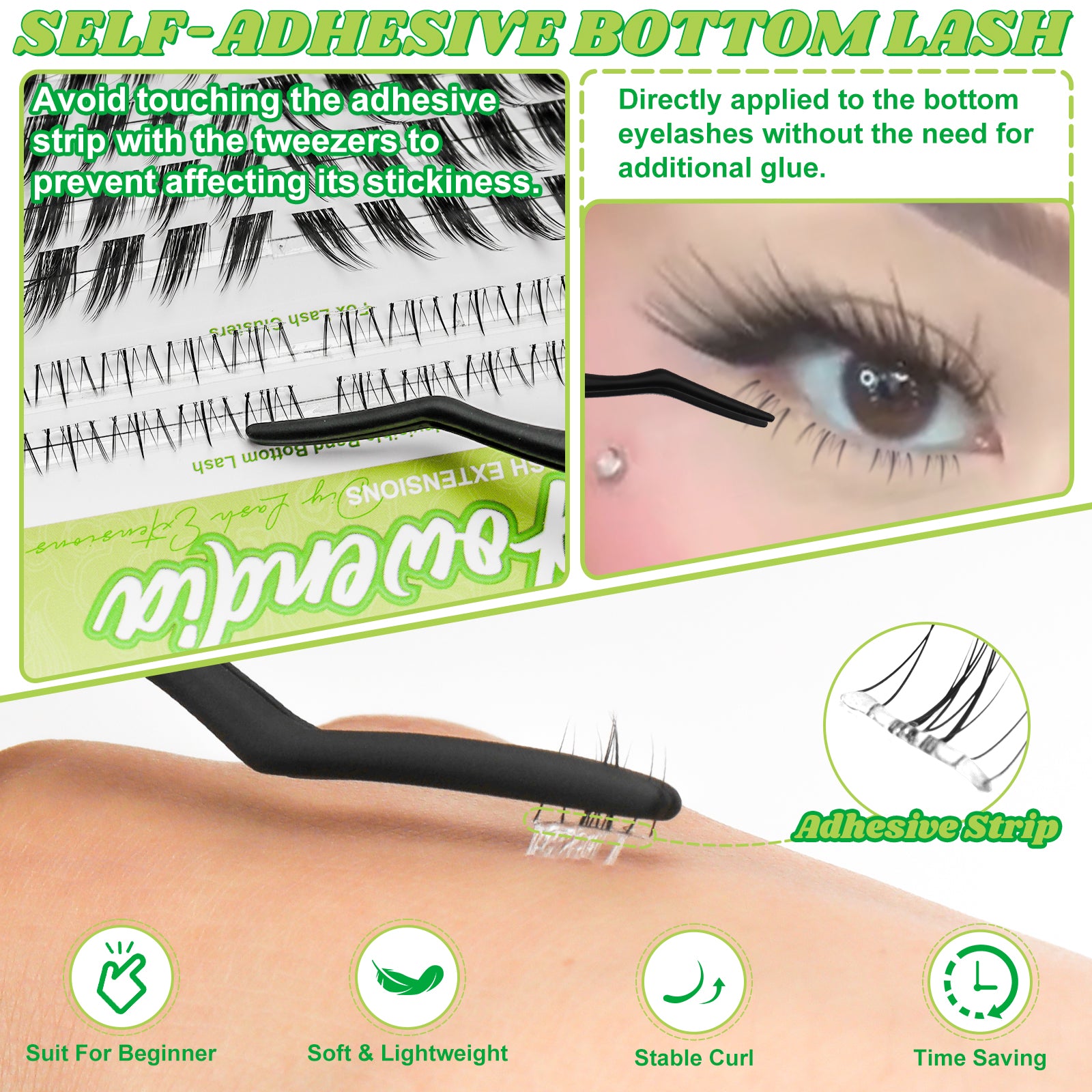 Fowendia™ Fairy Foxy Style Cluster Lashes Kit - Fowendia