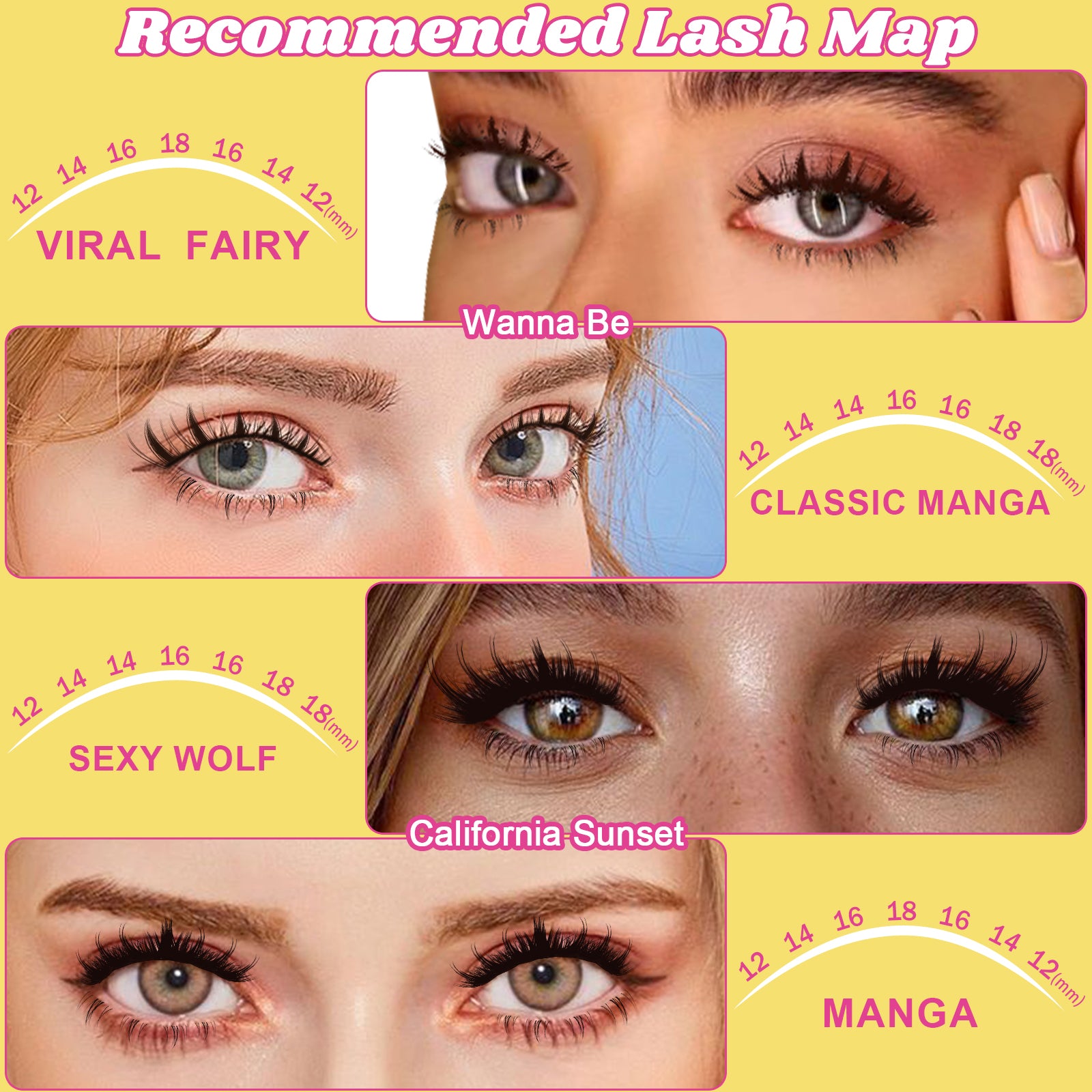 Fowendia™ Signature Manga Style Cluster Lashes Kit - Fowendia