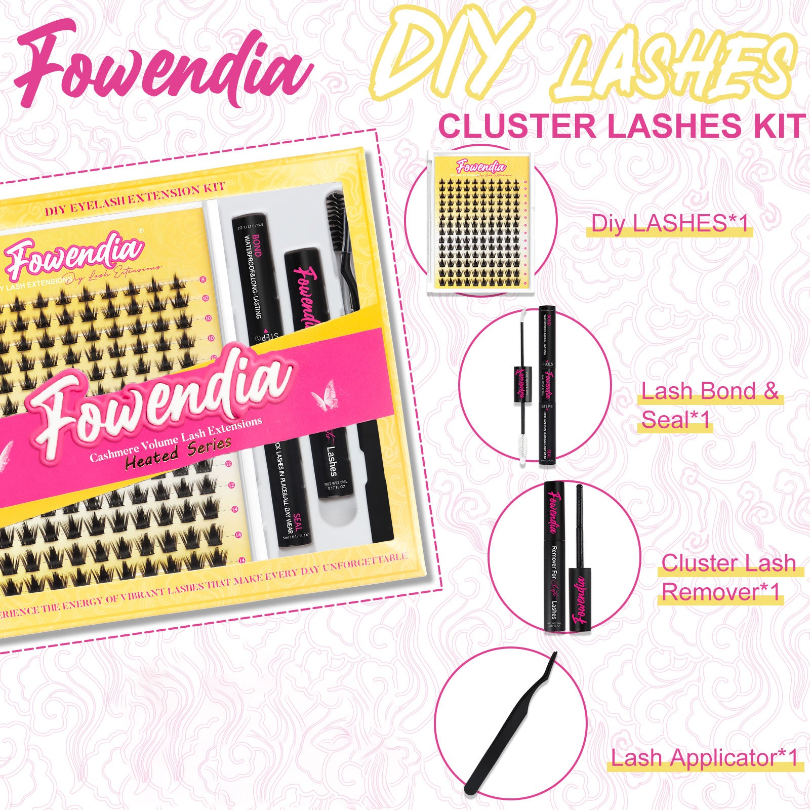 Fowendia™ Manga Style Cluster Lashes Kit-Short