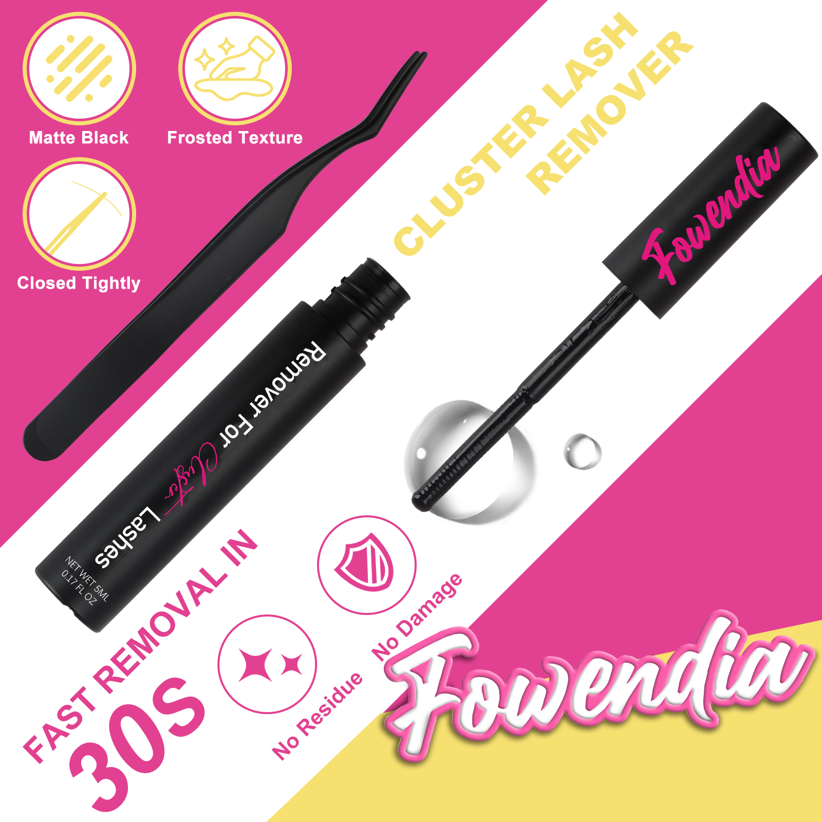 Kit de pestañas postizas estilo manga de Fowendia™, cortas