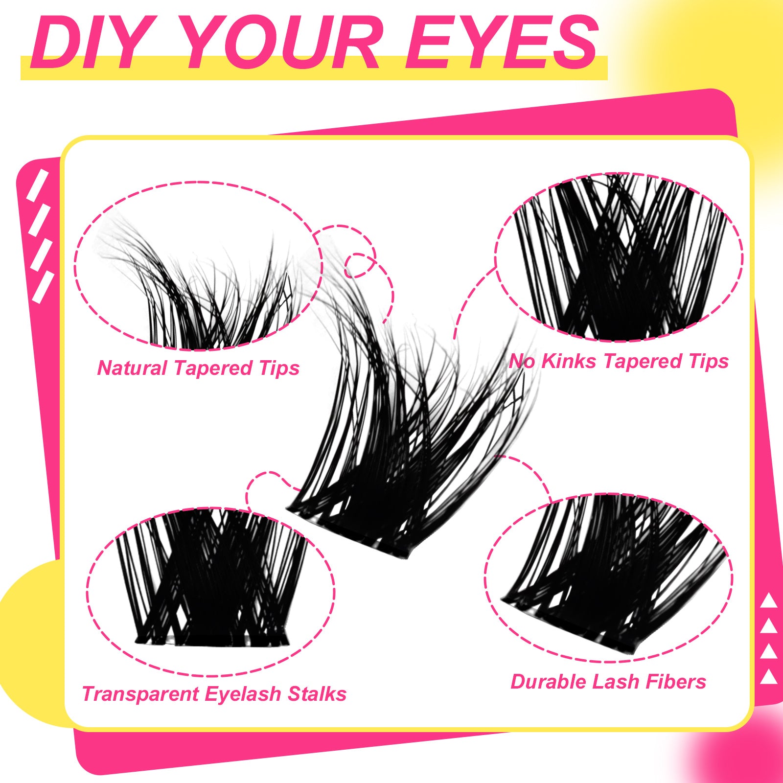 Fowendia™ 3D Fluffy Volumen-Stil Cluster Lashes Kit