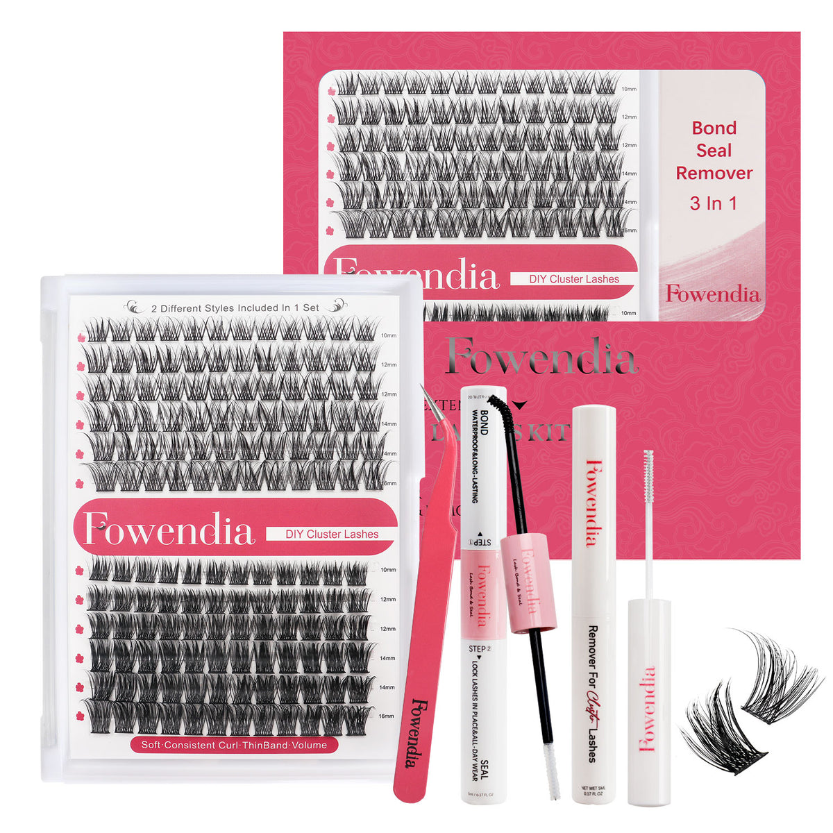 Fowendia™ Cluster Lashes Reiseset