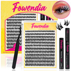 Fowendia™ 3D Dramatic Volume Style Wimperncluster-Set