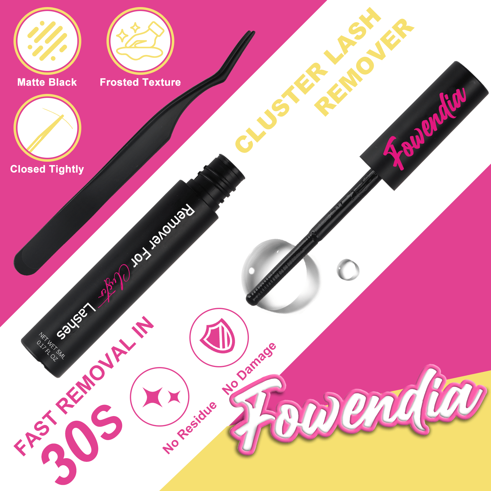 fowendia cluster lashes tools