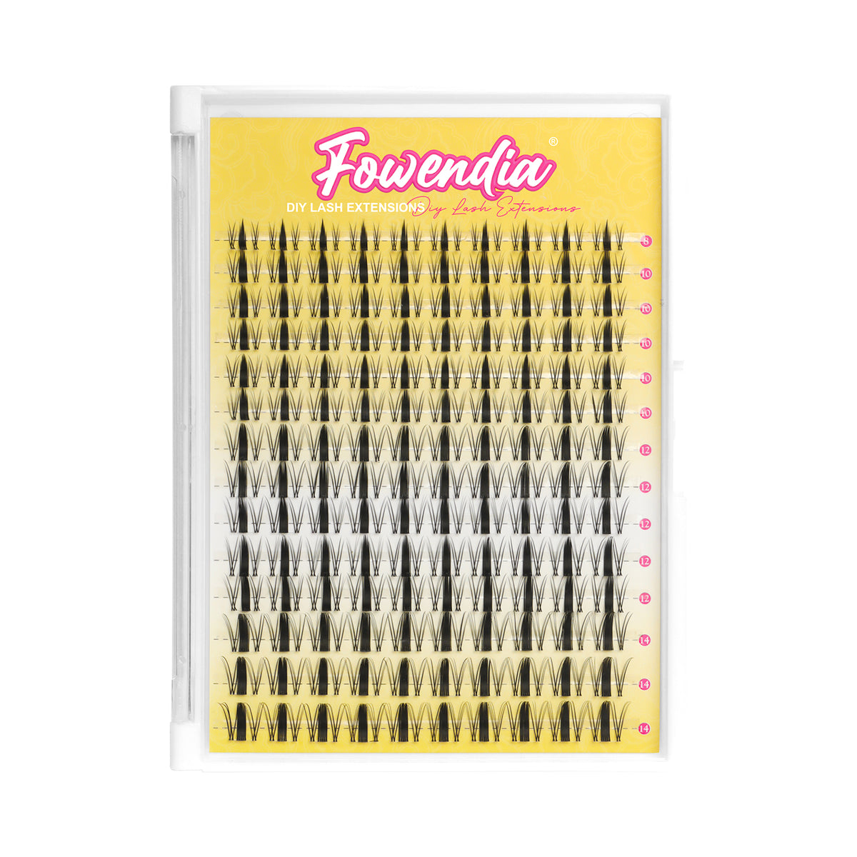 Kit de pestañas postizas en grupo estilo manga de Fowendia™ Signature, cortas